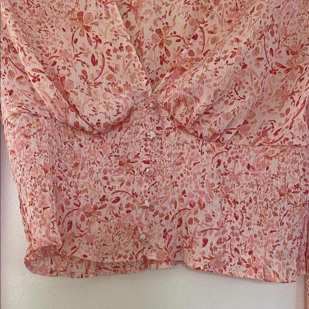 H&M Pink Floral Blouse - Picture 2 of 8